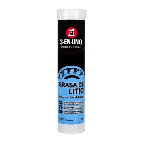 3-EN-UNO Profesional Grasa de Litio Multiusos en Cartucho 400g